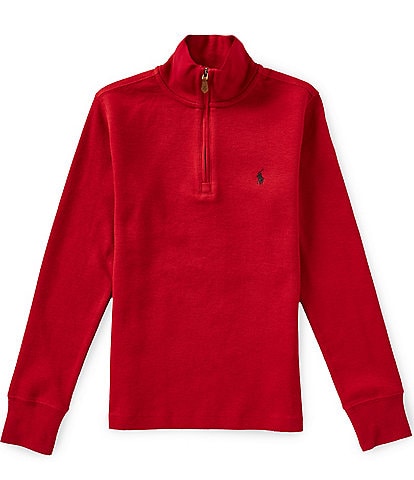 Polo Ralph Lauren Big Boys Long Sleeve Estate Ribbed Quarter Zip