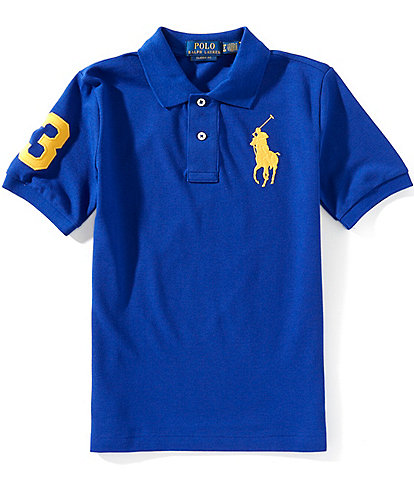Polo Ralph Lauren Big Boys Short-Sleeve Big Pony Mesh Polo Shirt