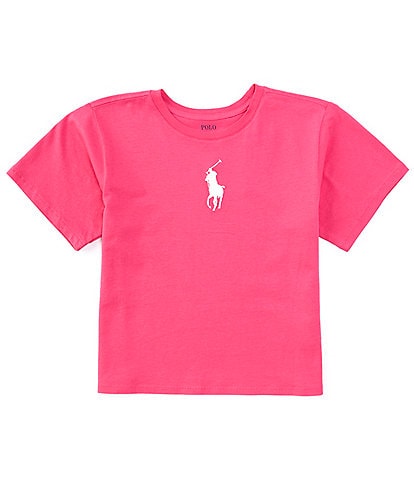 Polo Ralph Lauren Big Girls Cap-Sleeve Big Pony Boxy Jersey T-Shirt