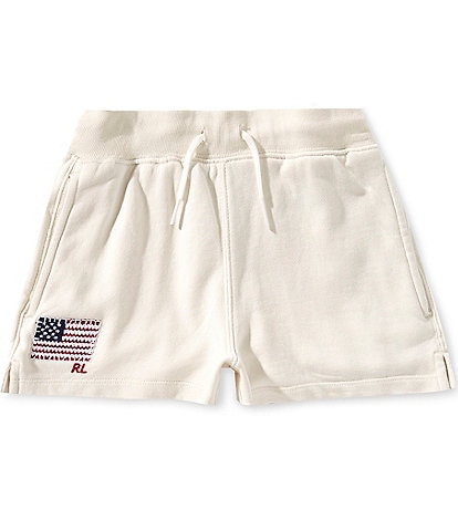 Polo Ralph Lauren Big Girls 7-16 Flag Applique French Terry Shorts