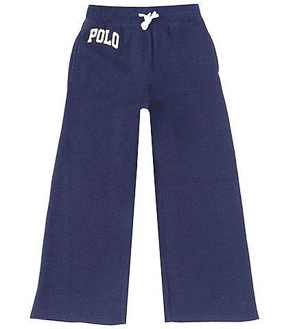 Polo Ralph Lauren Big Girls 7-16 Logo Wide Leg Fleece Sweatpants