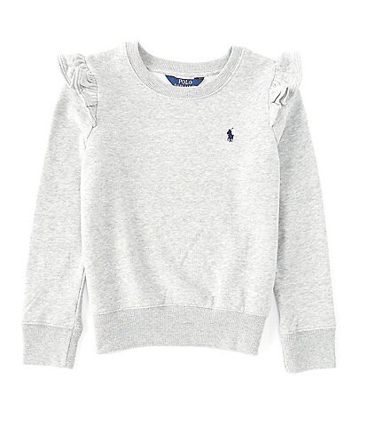 Polo Ralph Lauren Big Girls 7-16 Long-Sleeve Solid Fleece Sweatshirt