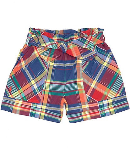 Polo Ralph Lauren Big Girls 7-16 Madras Pull-On Shorts