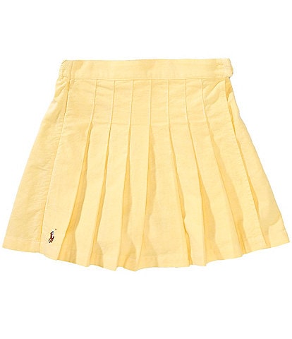 Polo Ralph Lauren Big Girls 7-16 Pleated Oxford Faux-Wrap Skort