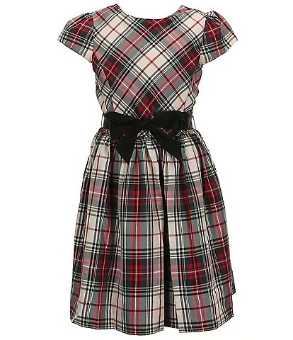 Polo Ralph Lauren Big Girls 7-16 Sleeveless Plaid Fit & Flare Twill Dress