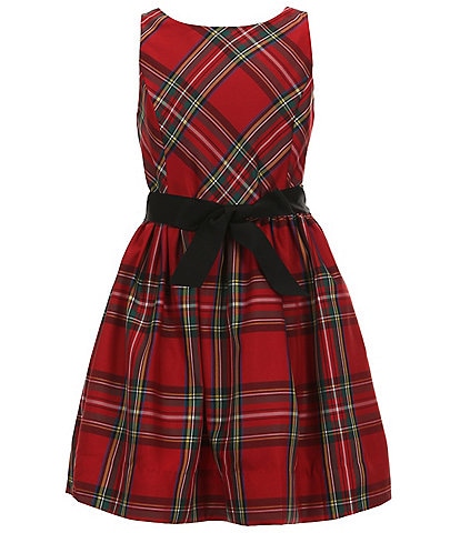 Polo Ralph Lauren Big Girls 7-16 Sleeveless Yarn-Dyed Plaid Fit & Flare Dress