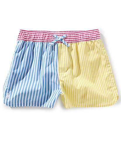 Polo Ralph Lauren Big Girls 7-16 Striped Poplin Fun Shorts