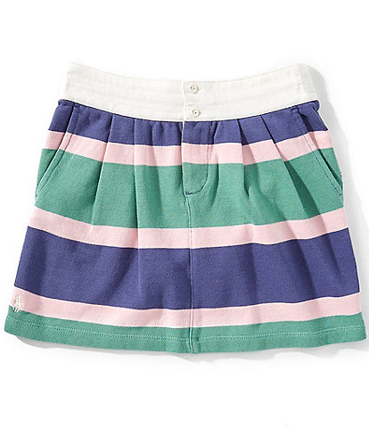 Polo Ralph Lauren Big Girls 7-16 Striped Terry Rugby Skirt