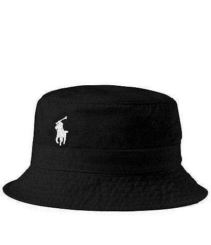 Polo Ralph Lauren Black Chino Bucket Hat