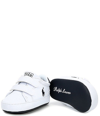 Polo Ralph Lauren Boys' Heritage Court II EZ Sneaker Crib Shoes (Infant)