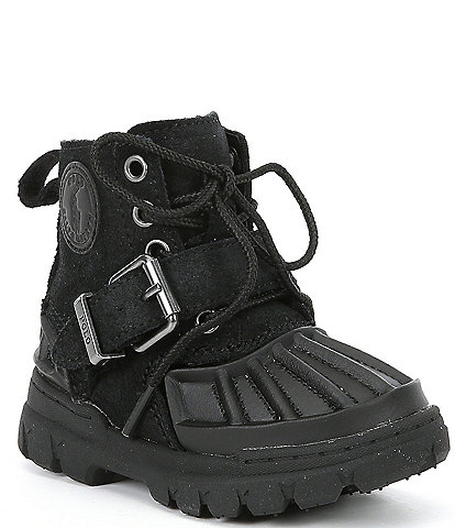 Polo Ralph Lauren Boys' Oslo Leather Buckle Lace-Up Boots (Toddler)