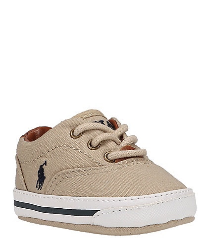 Polo Ralph Lauren Boys' Vaughn Canvas Sneaker Crib Shoes (Infant)
