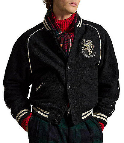 Polo Ralph Lauren Bullion-Patch Wool-Blend Jacket