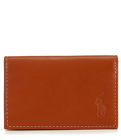 Polo Ralph Lauren Burnished Leather Card Wallet