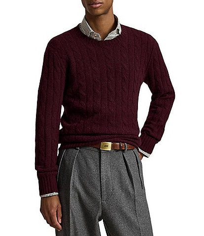 Polo Ralph Lauren Cable Knit Cashmere Sweater