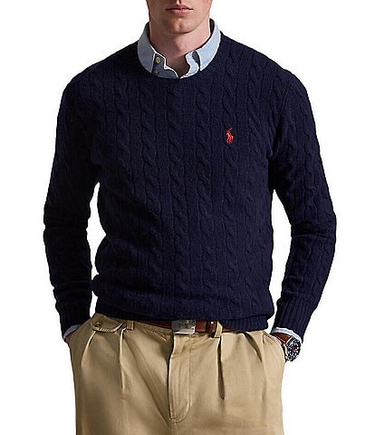 Polo Ralph Lauren Cable-Knit Wool Cashmere Sweater