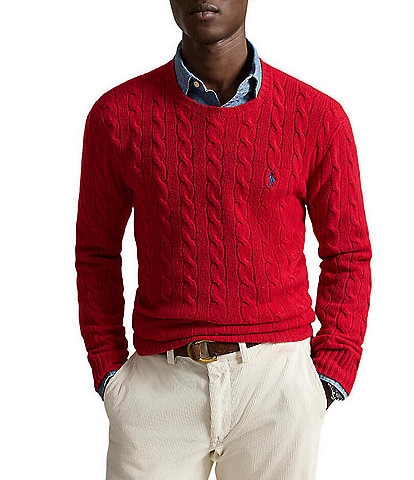 Polo Ralph Lauren Cable-Knit Wool Cashmere Sweater