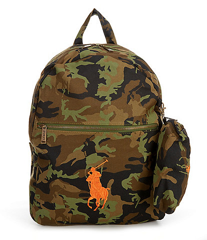 Polo Ralph Lauren Camouflage Canvas School Backpack