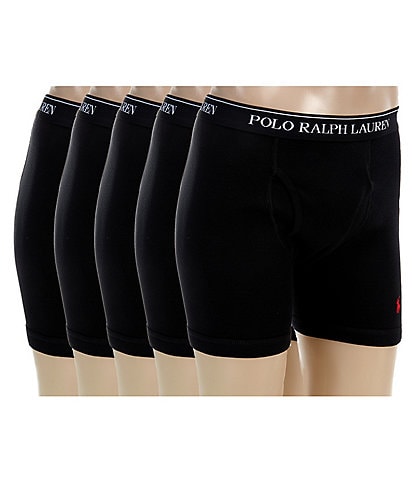 Polo Ralph Lauren Classic Cotton Assorted Boxer Briefs 5-Pack