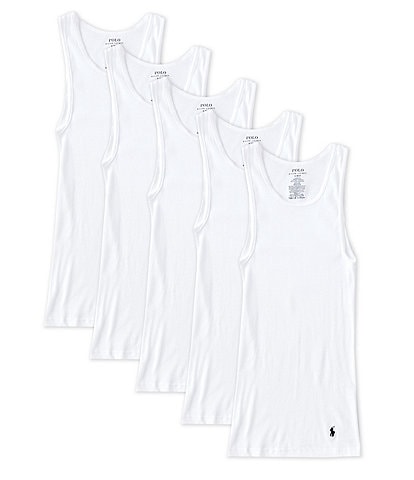 Polo Ralph Lauren Classic Cotton Solid Tank 5-Pack