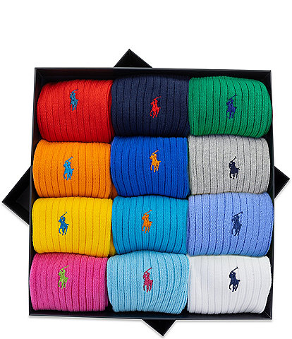 Polo Ralph Lauren Classic Crew 12-Pack Gift Box