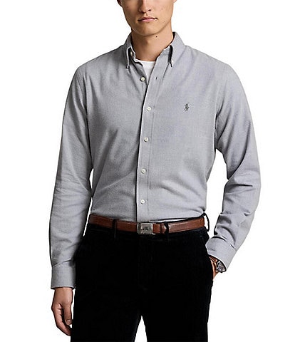 Polo Ralph Lauren Classic Fit Brushed Performance Stretch Twill Long Sleeve Woven Shirt