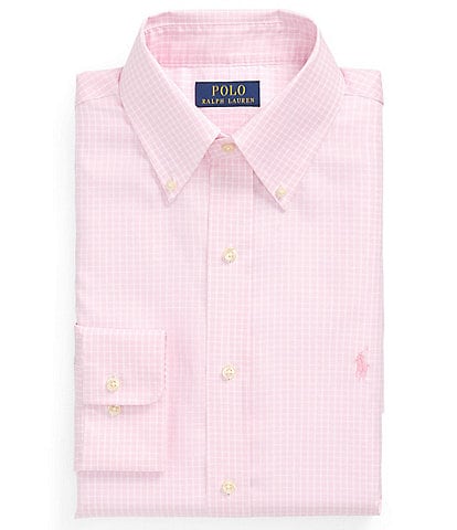 Polo Ralph Lauren Classic Fit Button-Down Collar Check Dobby Dress Shirt