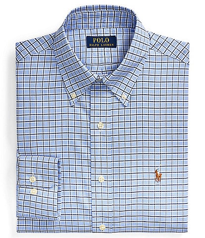 Polo Ralph Lauren Classic Fit Button-Down Collar Check Pinpoint Dress Shirt