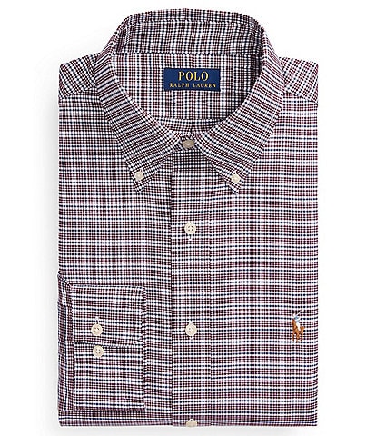 Polo Ralph Lauren Classic Fit Button-Down Collar Check Pinpoint Dress Shirt