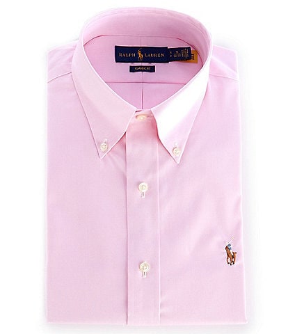 Polo Ralph Lauren Classic-Fit Button Down Collar Pinpoint Oxford Dress Shirt