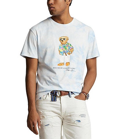Polo Ralph Lauren Classic Fit Cloud Wash Beach Club Bear Short Sleeve T-Shirt
