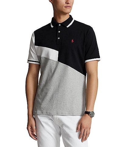 Polo Ralph Lauren Classic-Fit Color Block Soft Cotton Short-Sleeve Polo Shirt