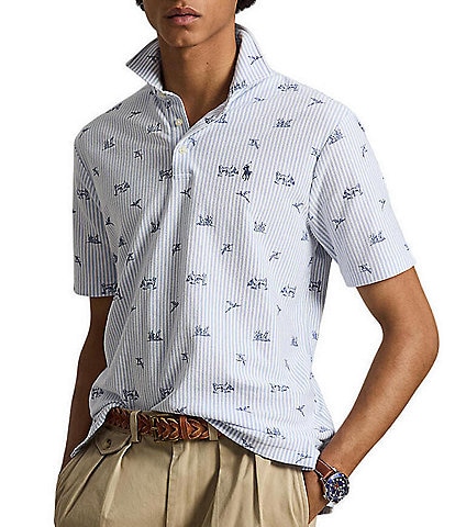 Polo Ralph Lauren Classic Fit Dog-and-Pheasant Short Sleeve Polo Shirt