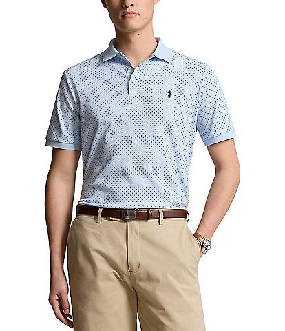 Polo Ralph Lauren Classic Fit Dot Print Soft Cotton Short Sleeve Polo Shirt