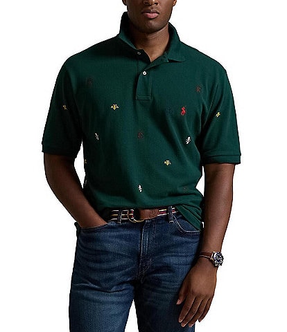 Polo Ralph Lauren Classic-Fit Embroidered Mesh Short Sleeve Polo Shirt