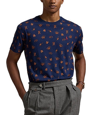 Polo Ralph Lauren Classic-Fit Equestrian Print Short Sleeve T-Shirt