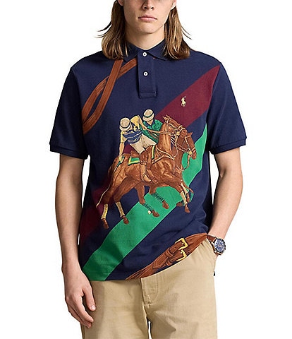 Polo Ralph Lauren Classic Fit Equestrian Short Sleeve Mesh Polo Shirt