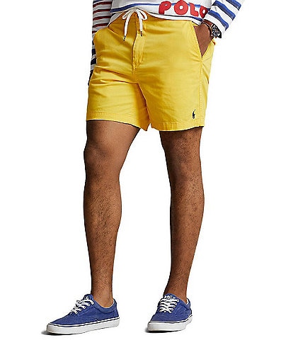 Polo Ralph Lauren Classic-Fit Flat-Front Stretch Prepster 6#double; Inseam Chino Shorts