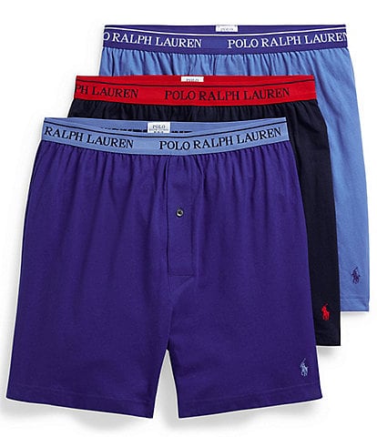 Polo Ralph Lauren Classic Fit Knit Jersey Cotton Boxer 3-Pack