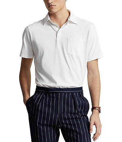 Polo Ralph Lauren Classic Fit Linen Blend Short Sleeve Polo Shirt