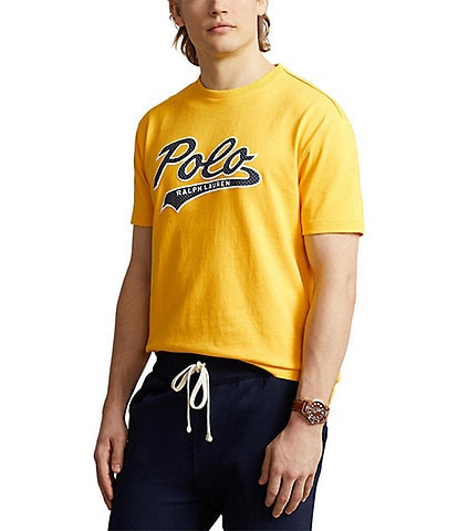 Classic Fit Logo Jersey Short Sleeve Solid T-Shirt