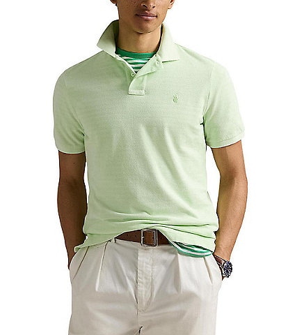 Polo Ralph Lauren Classic Fit Mineral-Dyed Mesh Short Sleeve Polo Shirt
