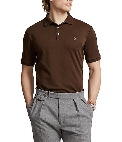 Long-sleeved shirt with mini monogram scarf print brown - Men