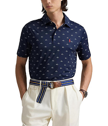 Polo Ralph Lauren Classic Fit Performance Stretch Logo Print Short Sleeve Polo Shirt