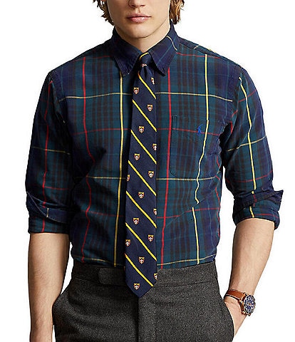 Polo Ralph Lauren Classic Fit Plaid Oxford Long-Sleeve Woven Shirt