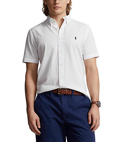 Polo Ralph Lauren Classic Fit Seersucker Short Sleeve Woven Shirt