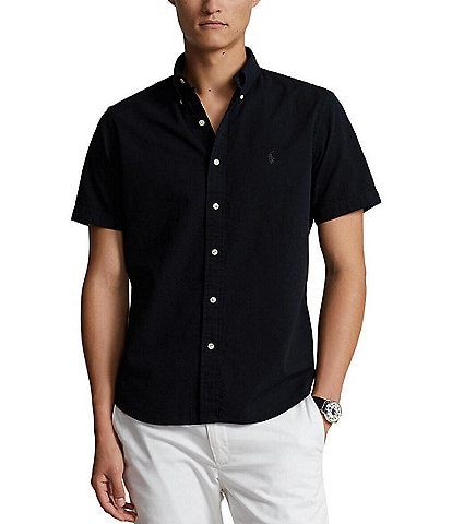 Polo Ralph Lauren Classic Fit Seersucker Short Sleeve Woven Shirt