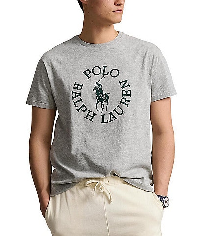 Polo Ralph Lauren Classic Fit Short Sleeve Big Pony Logo Jersey Graphic T-Shirt