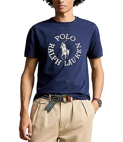 Polo Ralph Lauren Classic Fit Short Sleeve Big Pony Logo Jersey Graphic T-Shirt