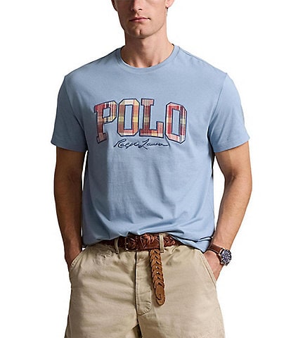 Polo Ralph Lauren Classic Fit Short Sleeve Plaid Logo Jersey T-Shirt